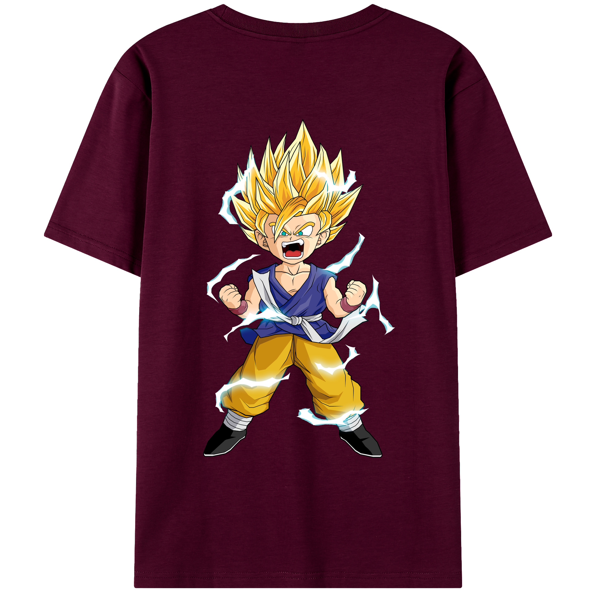 （画像用） ドラゴンボール 孫 悟飯（そんごはん）DRAGON BALL Son Gohan レディース半袖Tシャツ(バックプリント)